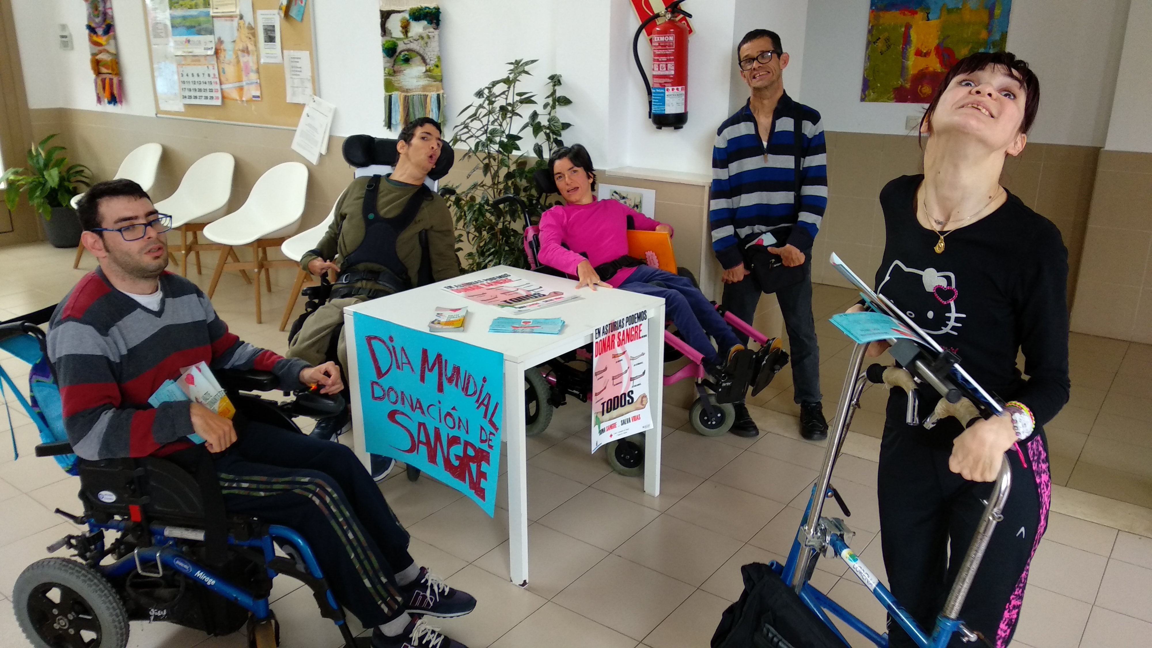 Sensibilización sobre Donación de Sangre en ASPACE Gijón